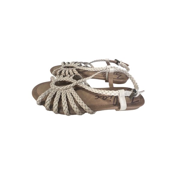 Zodiac Womens Braided Sandals Size 6 White & Brown - Picture 1 of 5